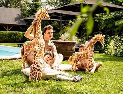 Girafe de pluș mari